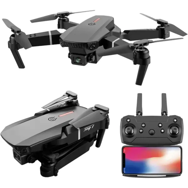 E88/99 Drone With 4K HD Dual Camera And Dual Battery
