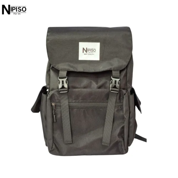 NIPISO Boulder Sack Black for Men and Women ( Unisex ) Backpack with Laptop Compartment | Fashion Unisex Backpack