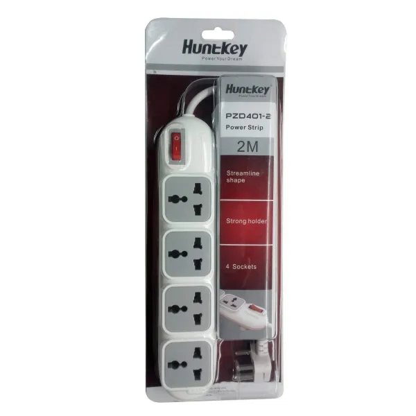 HuntKey PZD401 Power Strip 4 universal sockets