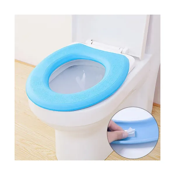 Universal EVA Waterproof Toilet Cover Reusable Removable Self-adhesive Bathroom Toilet Seat Pad - Toilet Cover