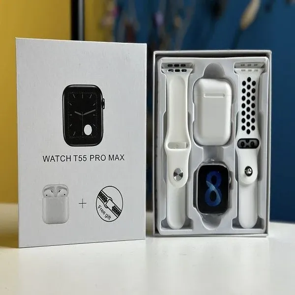 T55 Pro Max Smart Watch Combo