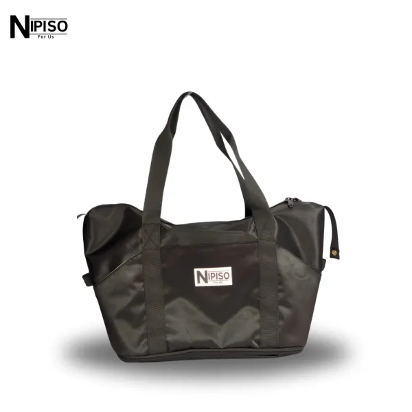 NIPISO Travel Bags Black Tote Carry On Luggage Handbag Waterproof Duffel Women Shoulder Bags