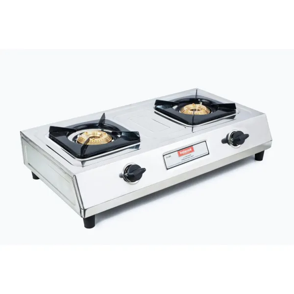 Instacook Stainless Steel 2 Big Burner Automatic Gas Stove