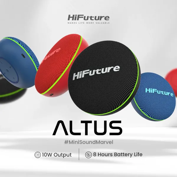 HiFuture Altus: 8-Hour Battery & IPX5 Water Resistant Speaker