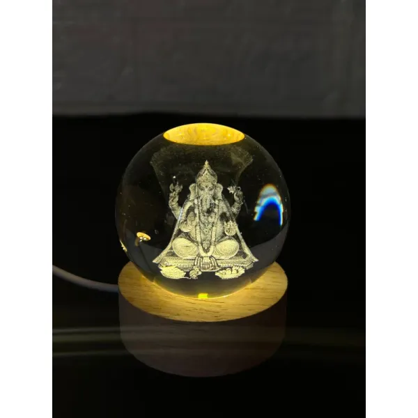 Ganesh Crystal Lamp