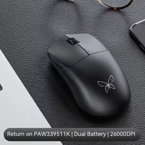 Xinmeng MS301 Lightweight Wireless Mouse Tri-mode High sensitivity Professional Gaming Mouse 4K Oilling Rate