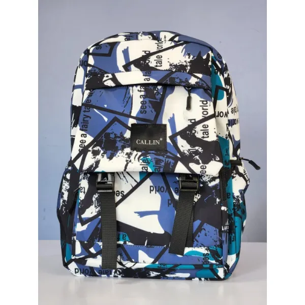 Graffiti Printed Soft School College Trendy Hip-Hop Backpack With 16\