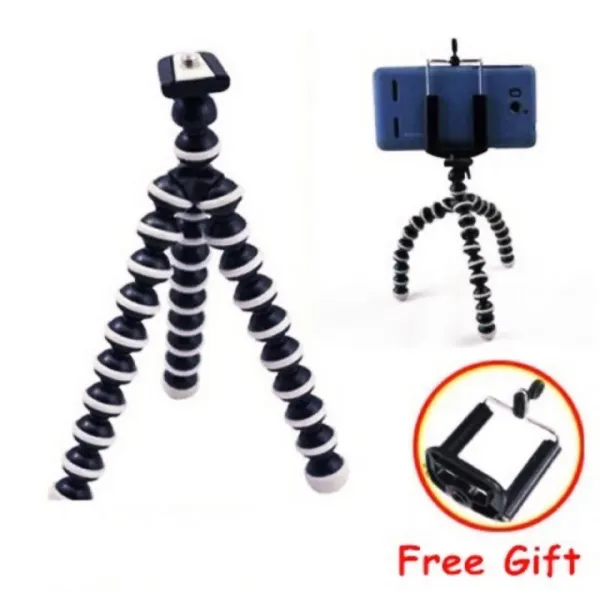 Gorilla Medium 10\" Tripod for Phone & DSLR with Mobile Holder