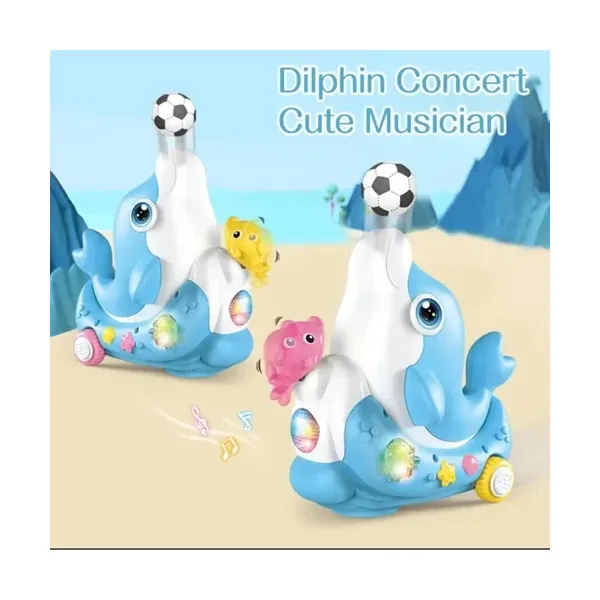 Dolphin Concert Toy: Bump & Go with Lights, Music & Balls