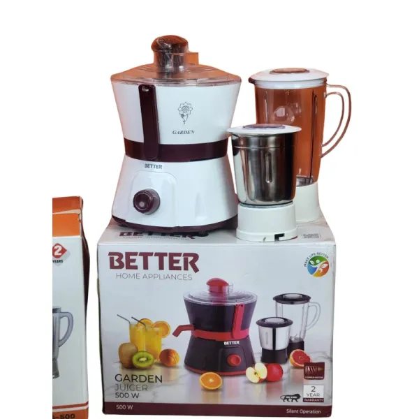 BETTER Garden Juicer | Slow Juicer for Nutrient-Rich Juice | Whole Fruit Chute | Easy Clean | 2-Year Warranty