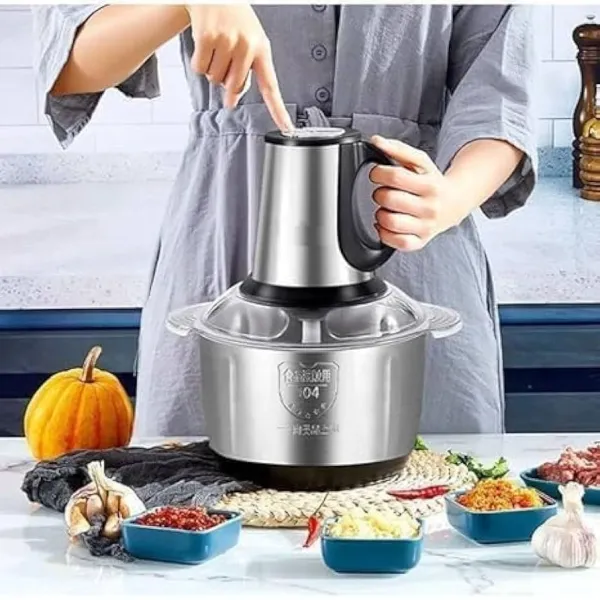 2L Easy Swift Mini domestic Black Electric Multifunctional Cutter Fruit Cutter Chopper With Stainless Steel