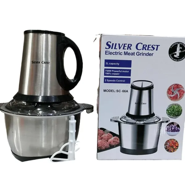 Stainless Steel 3L Capacity Electric Chopper Meat Grinder Multifunctional Household Food Processor