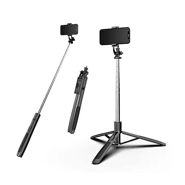 Q05 1580mm Telescopic Selfie Stick Tripod with Bluetooth Remote