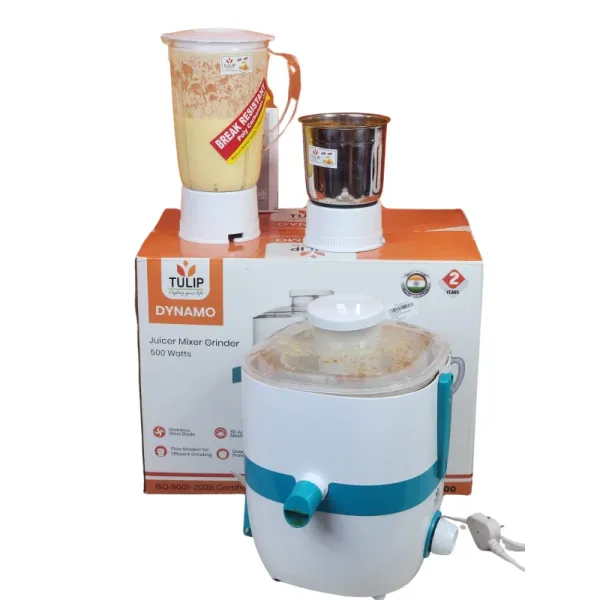 Tulip Dynamo Juicer Mixer Grinder, Tulip All‑in‑One Juicer Mixer Grinder – 500W Motor