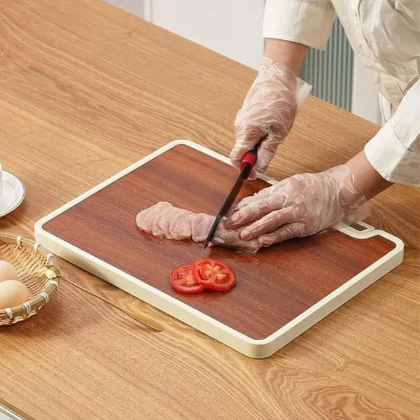 Double Sided Cutting Board with Stand,Anti-Slip Cutting Board with Whetstone,Food Grade PP Large Size 16”×12”Chopping