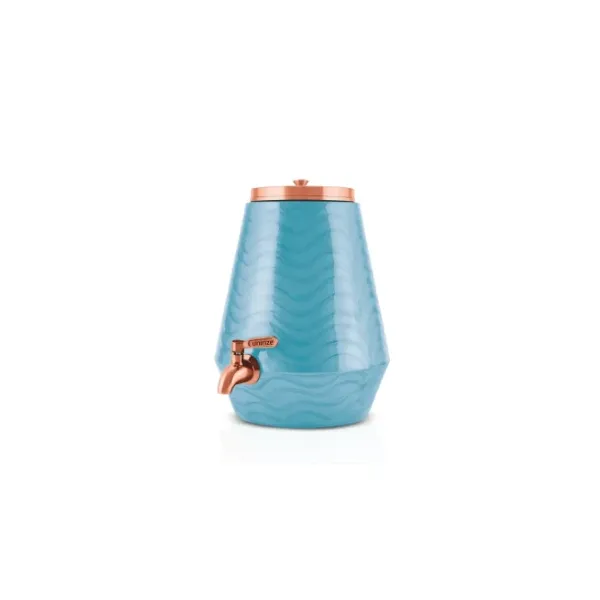 Unirize Copper Matka Diamond - 5000ml Pure Copper Water Storage Pot