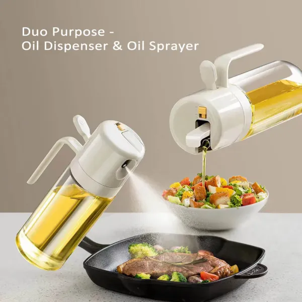 2 in 1 Oil Dispenser and Oil Sprayer,-450ml