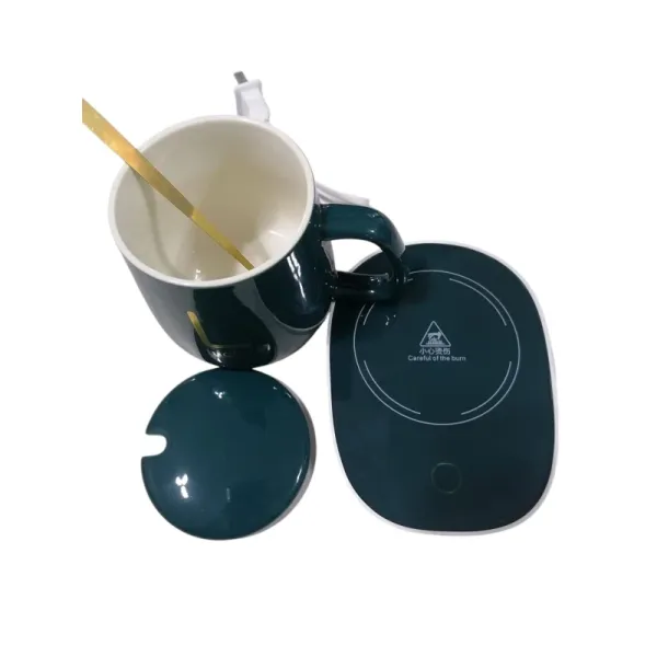 Electric Mug Warmer with BD Cup Set - Desktop Beverage Heater for Coffee & Tea