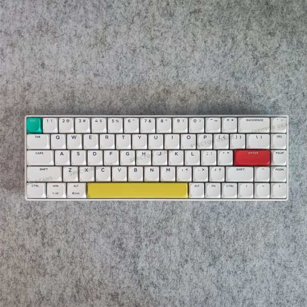 Xinmeng C68 Low-Profile Mechanical Keyboard - 3-Mode Wireless (BT/2.4G/USB-C), Hot-Swappable, PBT Keycaps & RGB for PC & Mac