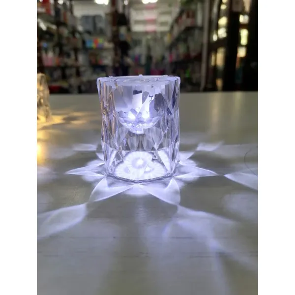 LED Night Light Mini Crystal Diamond Table Lamp Warm Light Crystal Bedside Lamp Warm Light Bed Lamp Decorative Night Light Warm Lamp Gift – KN 476