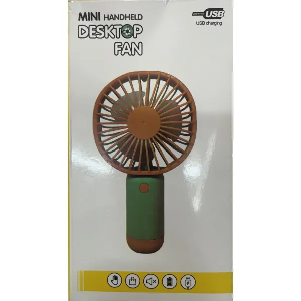 Mini Handheld & Desktop Fan - Portable USB Rechargeable Personal Cooler