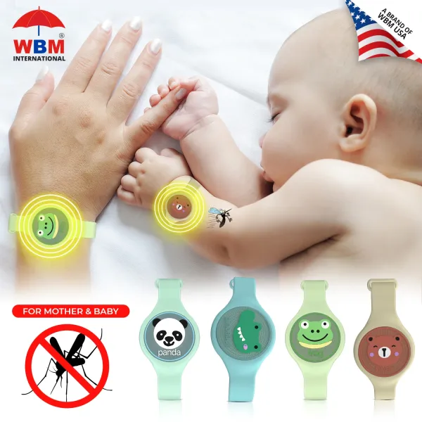 Mosquito Repellent Watch / Bracelet - Portable, Chemical-Free (Ultrasonic) or Natural Essential Oil Wearable Protector for Kids & Adults