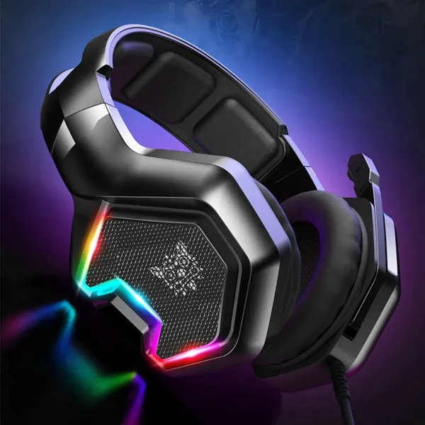 ONIKUMA K10 Pro Wired Gaming Headset - 7.1 Surround Sound, Noise-Cancelling Mic & RGB Lighting for Multi-Platform Gaming