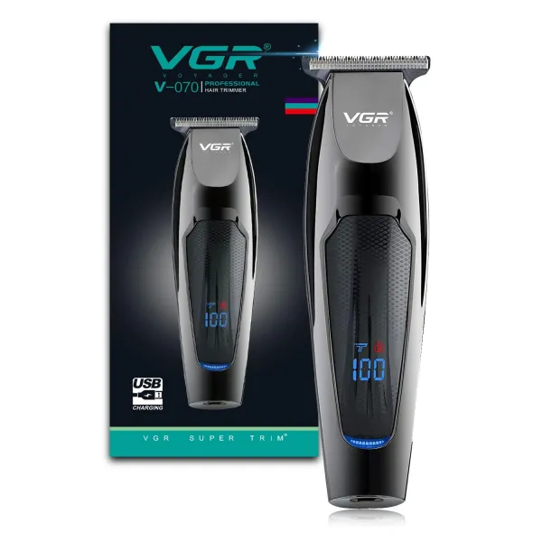 VGR V-070 Professional Cordless Trimmer - Precision Grooming for Men