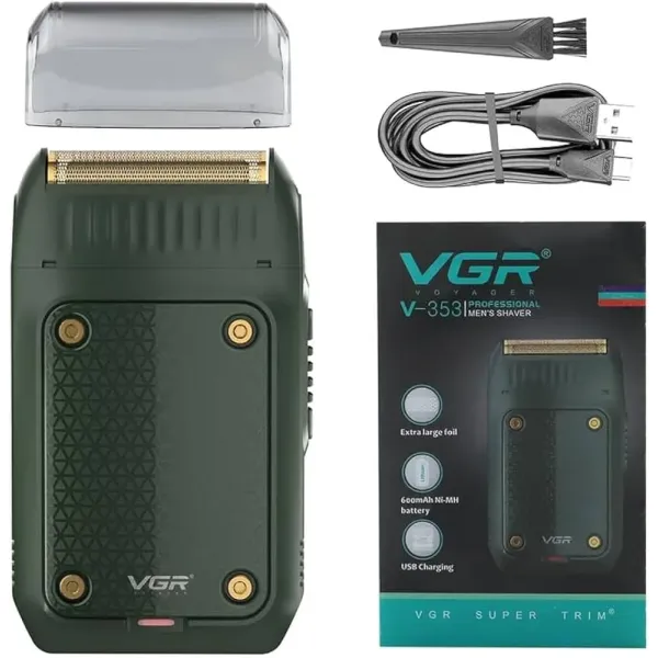 VGR V-353 Professional Cordless Trimmer - Precision Grooming & Styling for Men