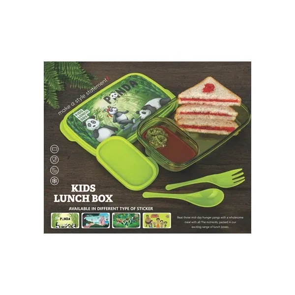 Adorable Panda Kids Lunch Box - Leak-Proof & Fun for School Meals & Snacks
