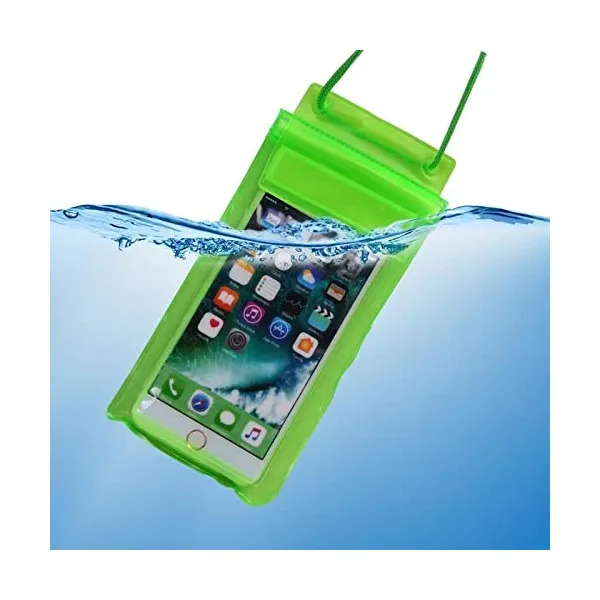 Universal Waterproof Mobile Phone Pouch Cover - Submersible Safety Pouch for Smartphones with Touchscreen Access & Lanyard for All Adventures