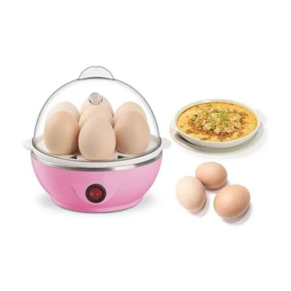 Electric 7-Egg Boiler & Steamer - Multifunctional Egg Cooker & Poacher for Perfect Eggs Every Time