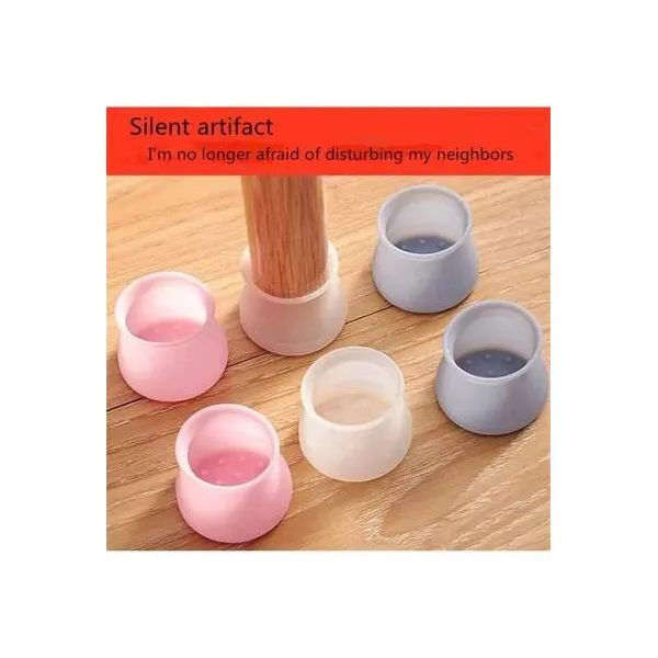 20 Pcs Silicone Chair Leg Floor Protectors - Bulk Pack Anti-Scratch, Noise Reducing & Anti-Slip Furniture Leg Caps for Multiple Chairs & Tables