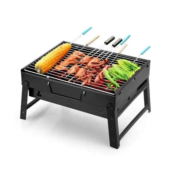 Portable & Foldable BBQ Grill Stand - Perfect for Outdoor Grilling, Picnics & Camping
