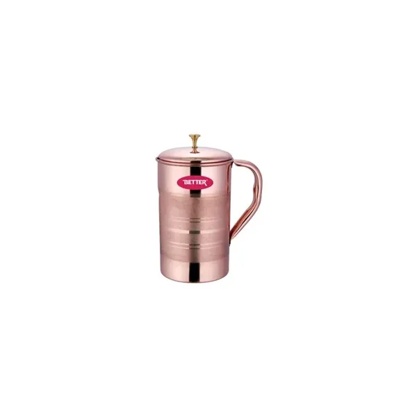 Better Riti Pure Copper Water Jug (Tamba Pitcher) - Elegant Design, Leak-Proof & Health-Boosting for Daily Hydration