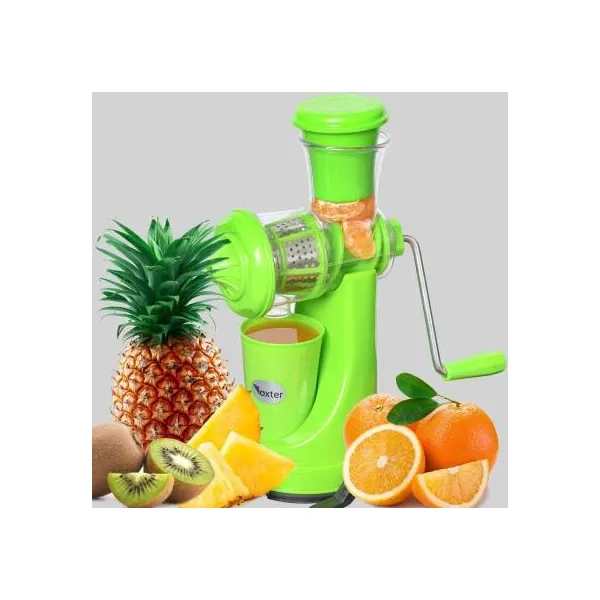 Wonder World Plastic Hand Juicer Home Manual Juicer Fruit Squeezer, Manual Wheatgrass Juicer, Multifunctional 100% Healthy Natural Juice Maker Easy Use and Clean