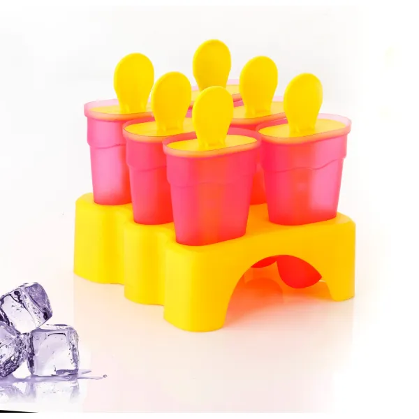 6-Set Reusable Ice Cream & Kulfi Molds for Freezer - 100% Food-Grade Popsicle Makers with Sticks for Healthy Homemade Treats