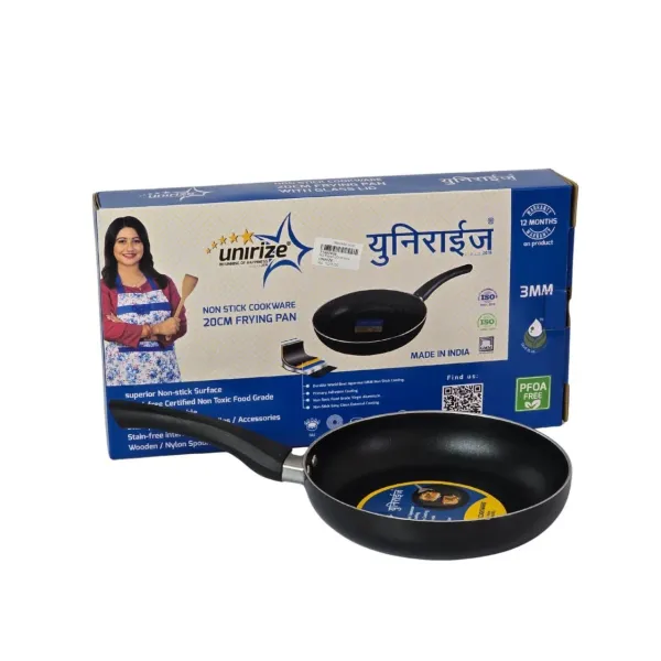 UNIRIZE 20cm Non-Stick Frying Pan - PFOA-Free & Made with Japanese Non-Stick Coating