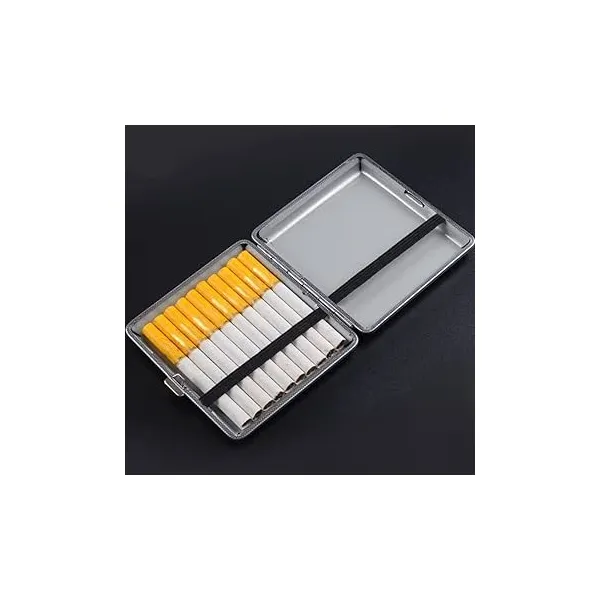Cigarette Box, Ultra Thin Pipes Case, Cigarette Holder, Tobacco Smoking Accessories, Slim Metal Quality, 20 Sticks