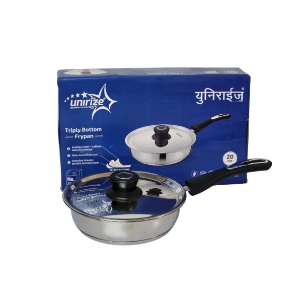 Unirize Triply Bottom Frypan-20cm made in india
