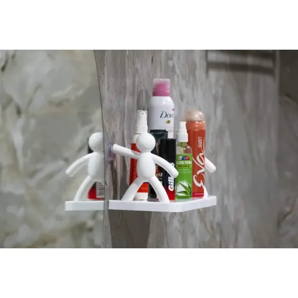 Multipurpose Wall-Mounted Storage Organizer - Bathroom & Kitchen Shelf