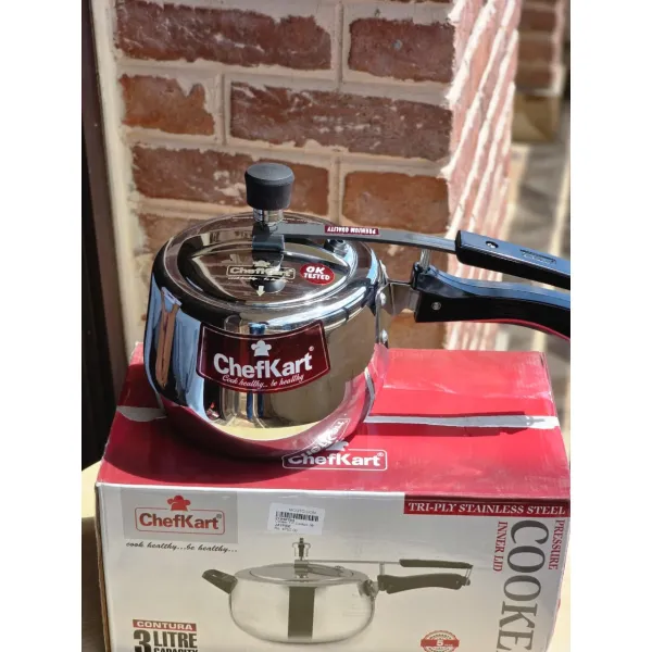 ChefKart 2-Liter Tri-Ply Stainless Steel Pressure Cooker (Inner Lid) with 5 year warranty