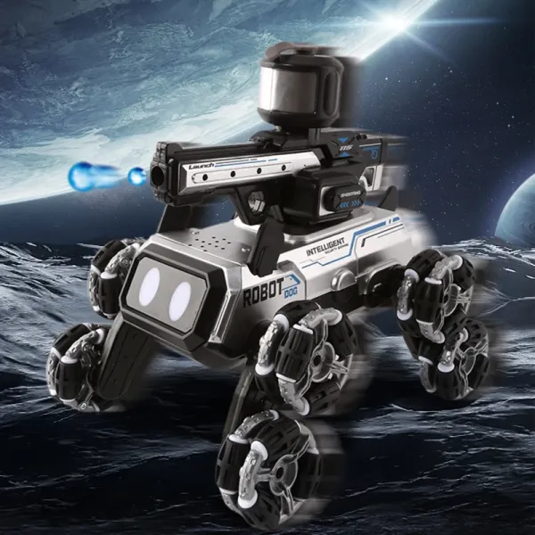 8-Wheel Stunt Remote Control Dog Water Ball Fire Intelligent Robotic Dog Toy