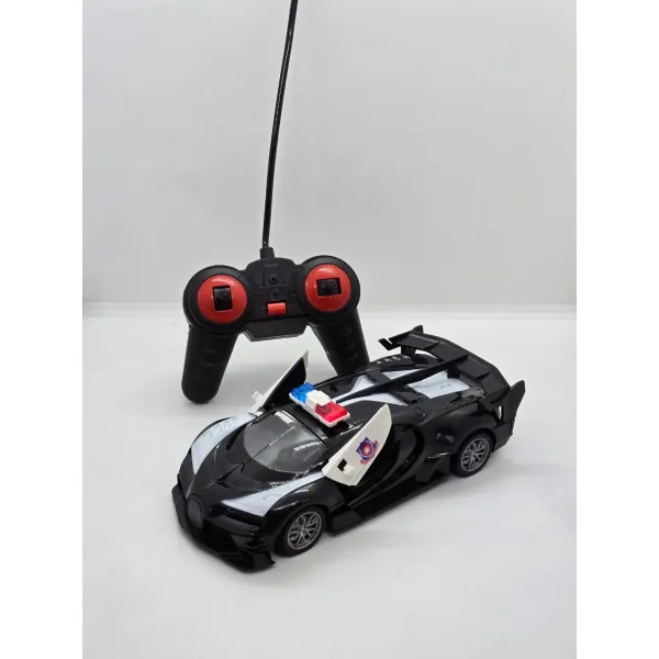 RC Sports Police Car with Opening Doors & Flashing Lights - Remote Control Stunt Vehicle