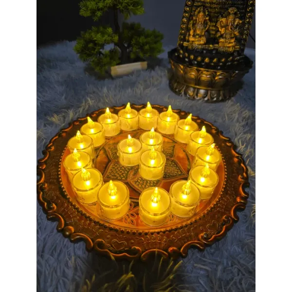 Diya Led Light Battery Operated 24 pcs Home Improvement