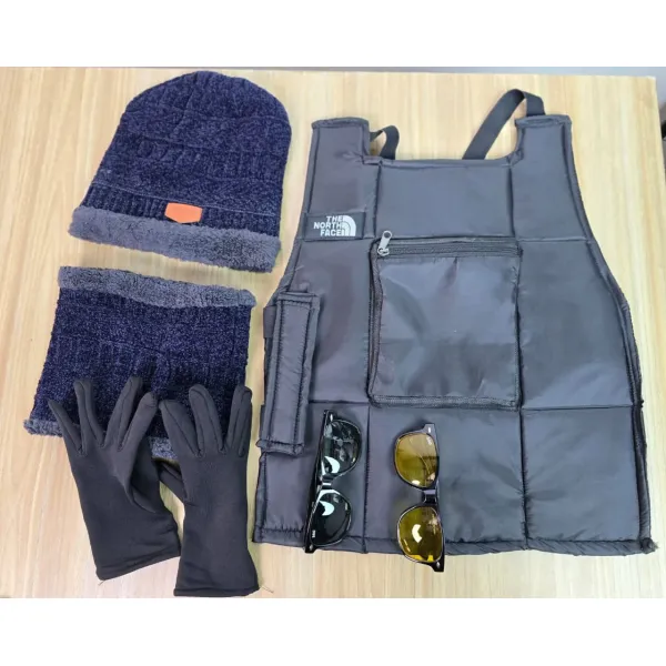 The Ultimate 5-in-1 Winter Riding Combo Set: Head-to-Chest Thermal Protection