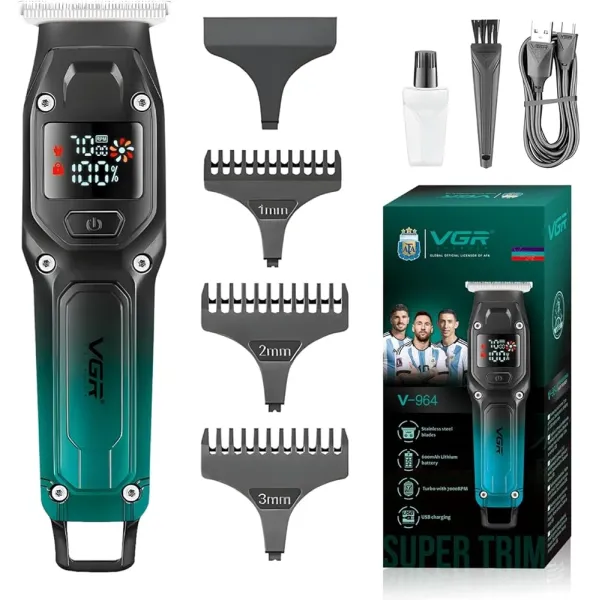 Vgr V-964 Hair Cutting Machine Cordless Rechargeable Professional Hair Trimmer for Men With Turbo