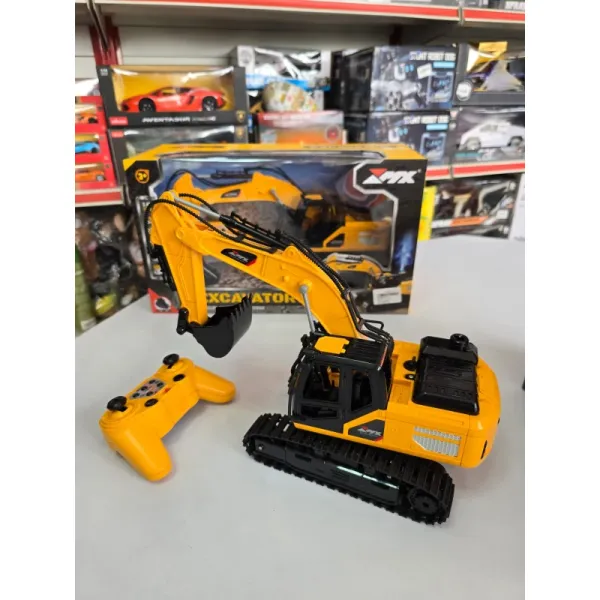 Title: 1:18/1:20 Scale RC Excavator Toy with Water Spray Function & Metal Shovel
