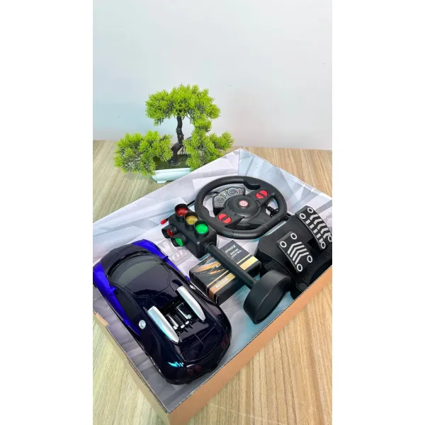 Multikids Racing Control Midnight Remote Control Car Set with Steering Wheel and Pedals