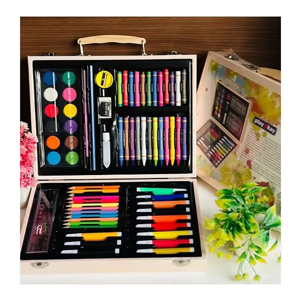 70-Piece Deluxe Art & Coloring Set: Creative Case for Kids & Beginners
